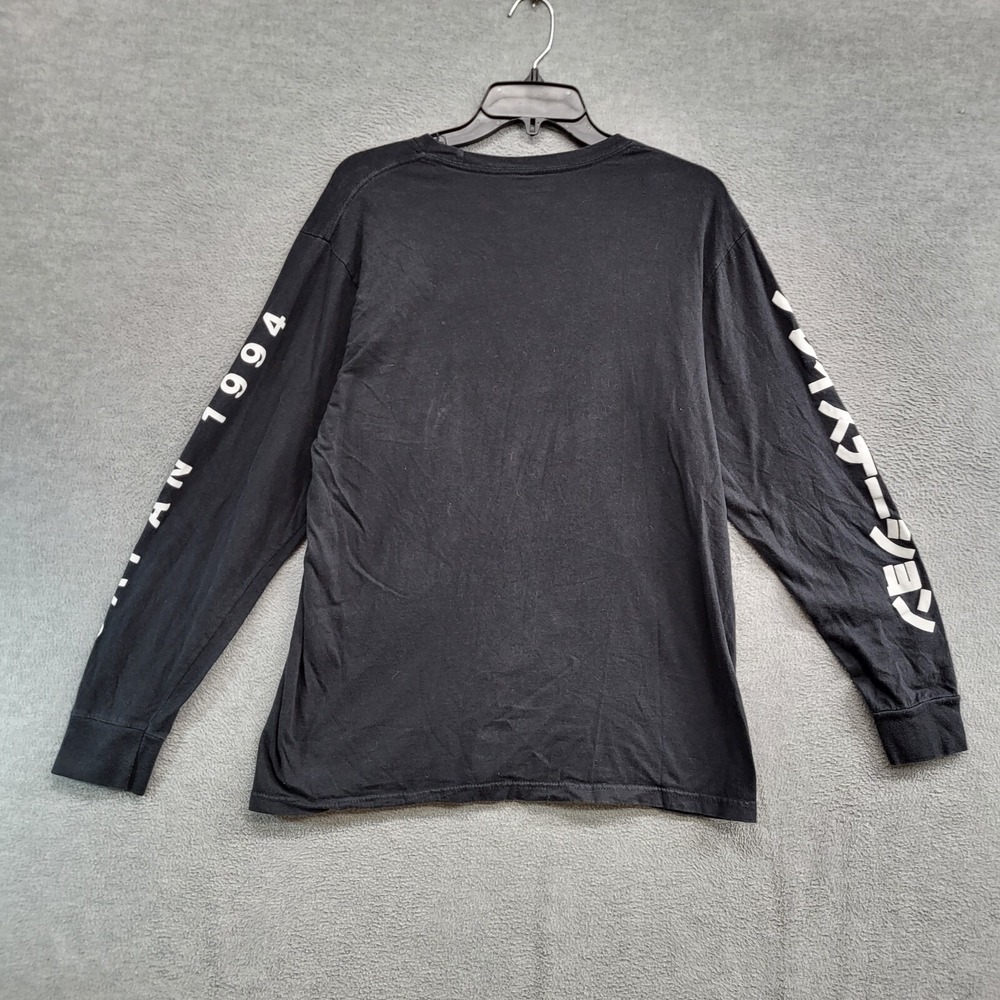 Playstation Women Top Shirt Large Black Graphic Print Slim Fit Crew Neck READ - Picture 6 of 9